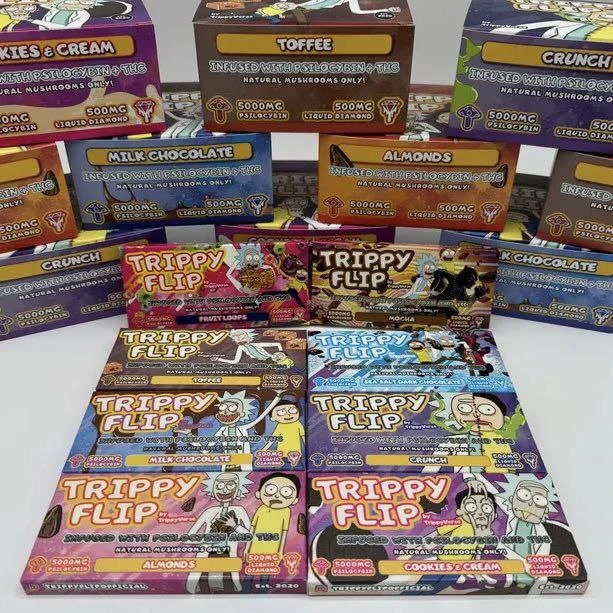 Trippy Flip Mushroom Chocolate Bars